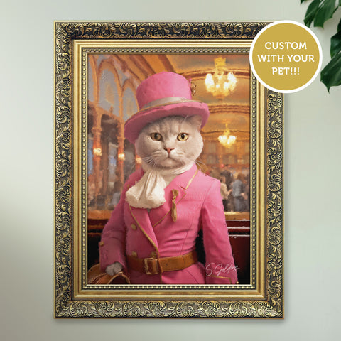 Pet Portrait by S.Golding | Custom Pet Portrait | Commissioned Artwork | Custom Animal Art | Custom Painting | Custom Art by S.Golding | Cat Portrait