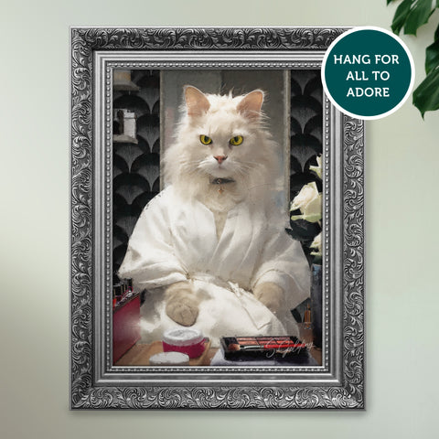 Pet Portrait by S.Golding | Custom Pet Portrait | Commissioned Artwork | Custom Animal Art | Custom Painting | Custom Art by S.Golding | Cat Portrait