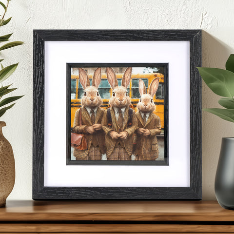 Rabbit Art By S.Golding | Framed Rabbit Art 