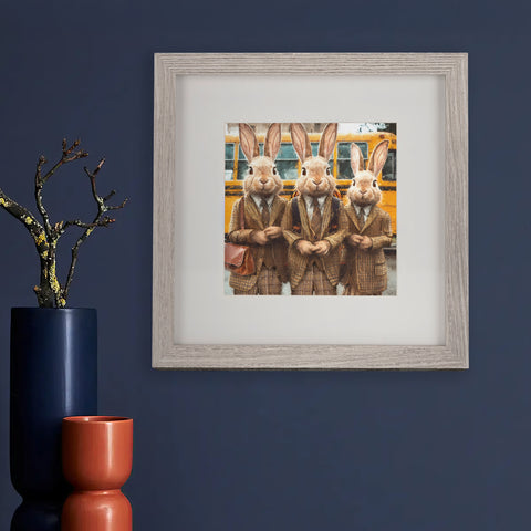 Rabbit Art By S.Golding | Framed Rabbit Art 
