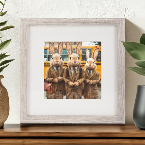 Rabbit Art By S.Golding | Framed Rabbit Art 