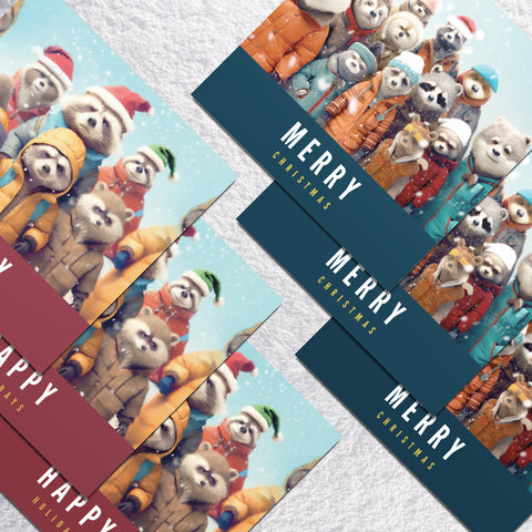 6 Children's Christmas Cards | S.Golding Christmas Cards | Winter Adventure and Winter Adventure 2 cards | Multipack Christmas Cards