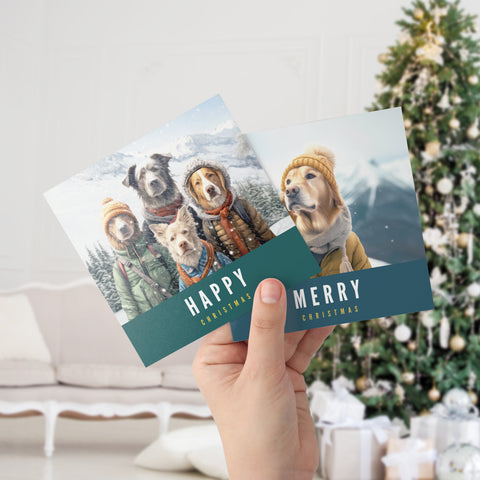 6 Dog Lover Christmas Cards by S.Golding