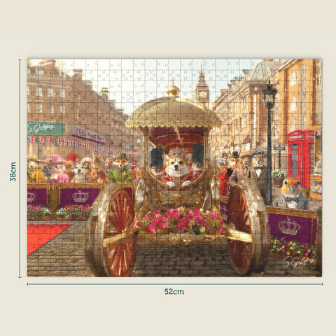 Wooden Jigsaw Puzzle | Royal Jigsaw Puzzle | S.Golding A Royal Visit 500 Piece Wooden Jigsaw | Animal Jigsaw | Wooden Jigsaw | Jigsaw Puzzle For Adults | Jigsaw Puzzle For Children | British Jigsaw