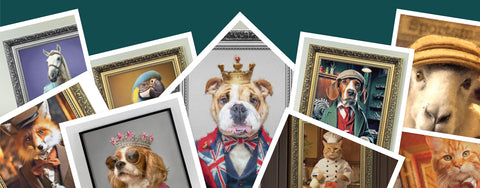 Previous examples of our personalised pet portraits & custom animal art by S.Golding, featuring highly detailed art. Ideal for pet lovers seeking commissioned artwork or unique custom pet gifts.