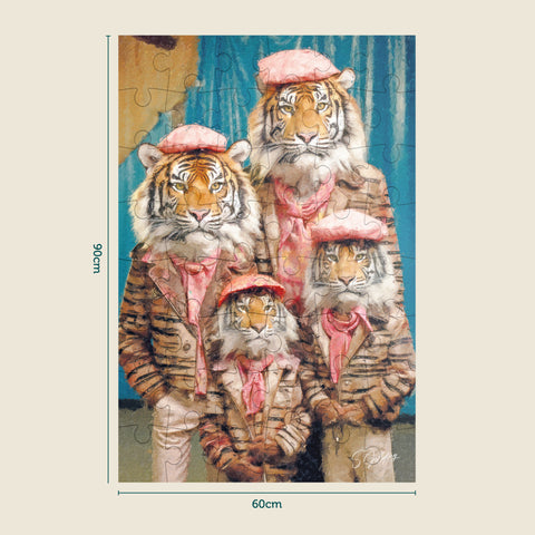 Tiger Jigsaw | 48 XL piece Children's Jigsaw | Childrens Jigsaw | Wooden Jigsaw | S.Golding Jigsaw