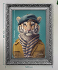 Trendy Tiger - Ornate Framed Art