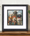 Dog Art by S.Golding | Winter Dog Art
