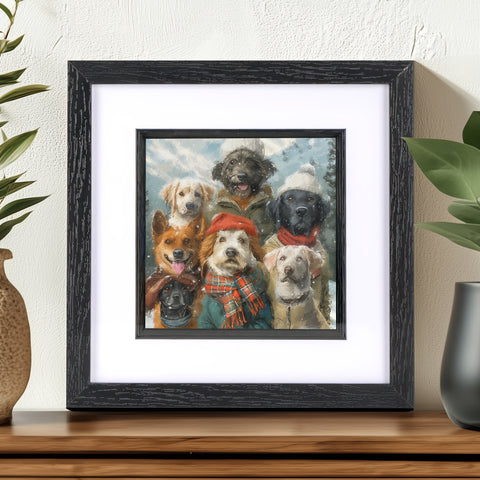 Dog Art by S.Golding | Winter Dog Art